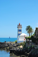 Image showing Lighthouse in Cascais, Portugal