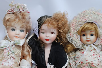 Image showing Retro porcelain dolls