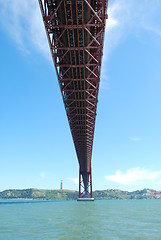 Image showing Abril 25th Bridge in Lisbon, Portugal