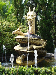 Image showing Fountain at Phuket Zoo in Thailand