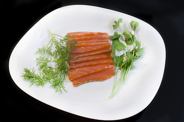 Image showing Salmon on a plate