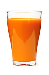 Image showing Carrot juice in glass