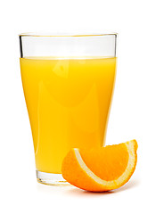 Image showing Orange juice in glass