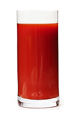 Image showing Tomato juice in glass