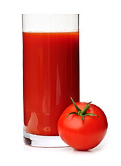 Image showing Tomato juice in glass