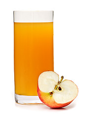 Image showing Apple juice in glass