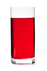 Image showing Cranberry juice in glass