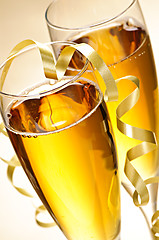 Image showing Champagne glasses