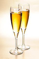 Image showing Champagne glasses