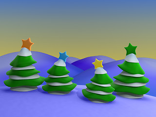 Image showing Christmas Scenery