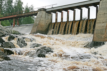 Image showing Dam of a hydroelectric power station