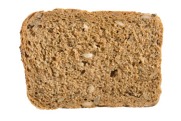 Image showing A piece of 7-grain bread