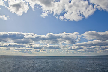 Image showing clouds and sea