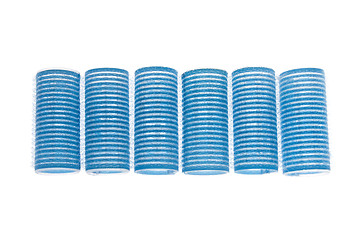 Image showing Blue curlers