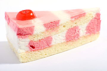 Image showing Strawberry and vanilla cake