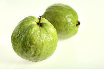 Image showing Two guava fruits