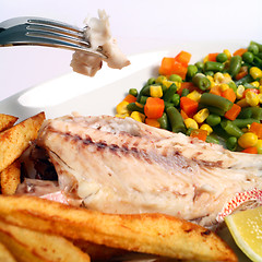 Image showing Fish and chips