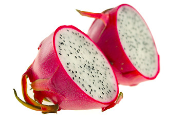 Image showing Dragon fruit sliced in two