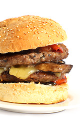 Image showing Mushroom burger