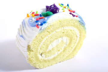 Image showing Sponge roll cake