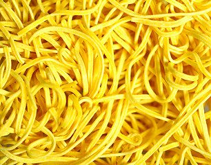 Image showing canton egg noodles close-up