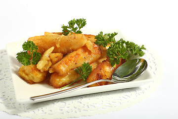 Image showing Honey glazed roast parsnips