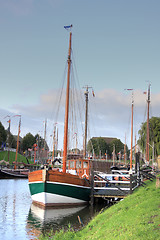 Image showing old harbor of carolinensiel