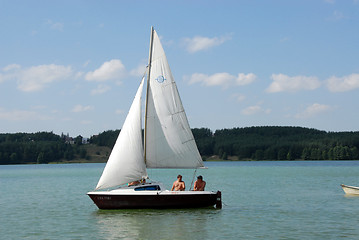Image showing sailing on the bay