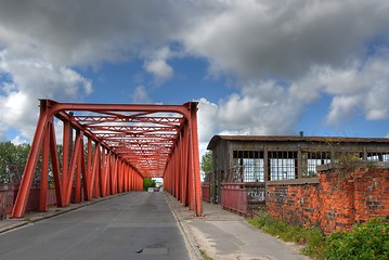 Image showing old metal bridge