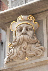 Image showing Detail of house facade in Old Town, Gdansk Poland