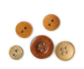 Image showing Wood buttons