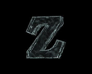 Image showing frozen letter z