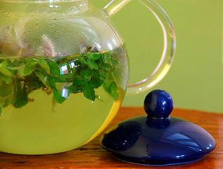 Image showing Mint herbal tea