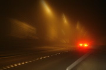 Image showing Speed in the fog