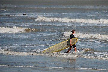 Image showing Surfers in Galveston, Texas
