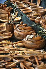 Image showing Wood Dishes, Lucca, Italy