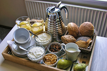 Image showing Breakfast in Odense, Denmark, August 2006