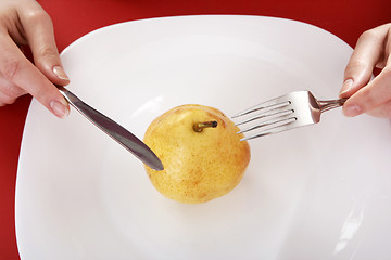 Image showing Tasty yellow pear