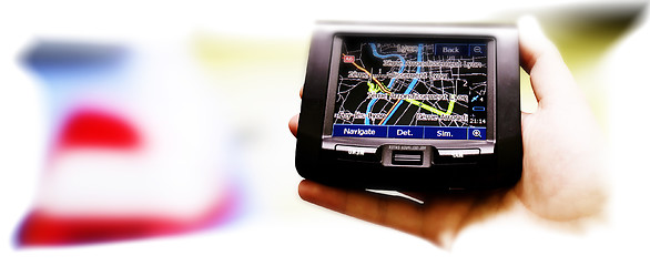 Image showing Gps in a man hand.