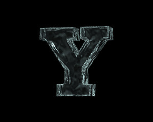 Image showing frozen letter y