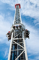 Image showing Launched freefall with happy legs