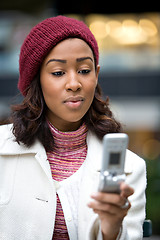 Image showing Business Woman Texting