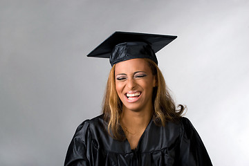 Image showing Happy Graduate Laughing