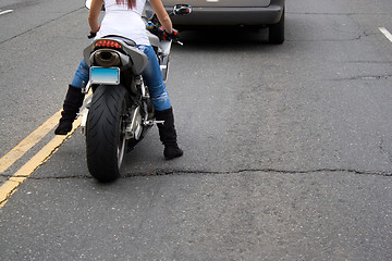 Image showing Motorcycle Rider