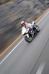 Image showing Speeding Motorcycle Blur