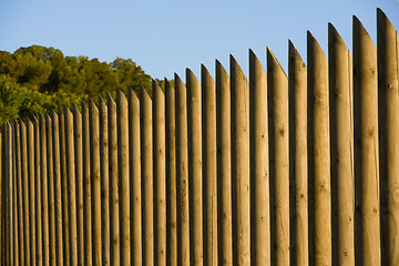 Image showing Wooden fence