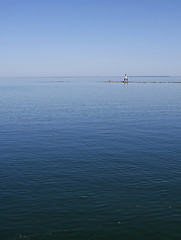 Image showing Empty deep blue sea