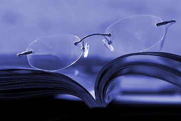 Image showing Glasses on the magazine