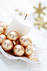 Image showing Christmas candle