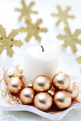 Image showing Christmas candle